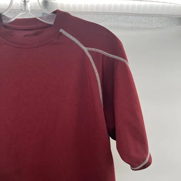 Champion Double Dry Men's Short Sleeve Active Tee Maroon Size Small - Picture 4 of 9